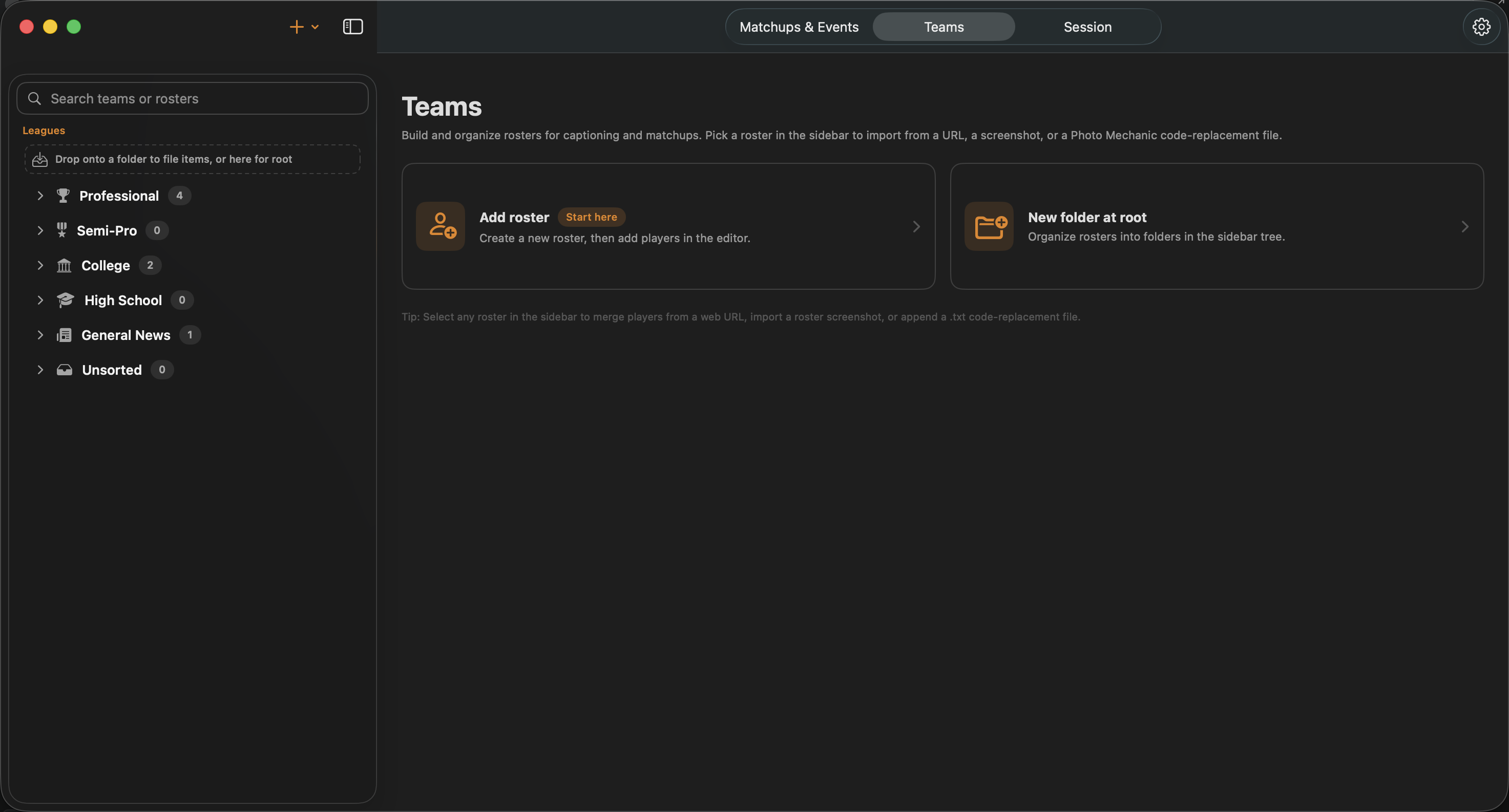 Photo Mechanic code replacement roster import in Caption Caddie